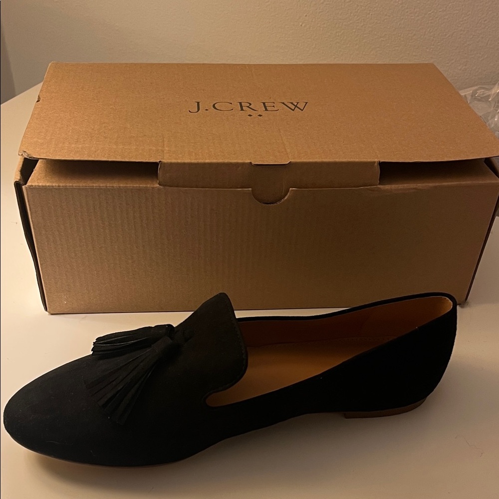 J. Crew Women's Black Tassel Loafers